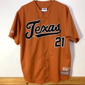 Roger Clemens Texas Longhorns Majestic Jersey XL